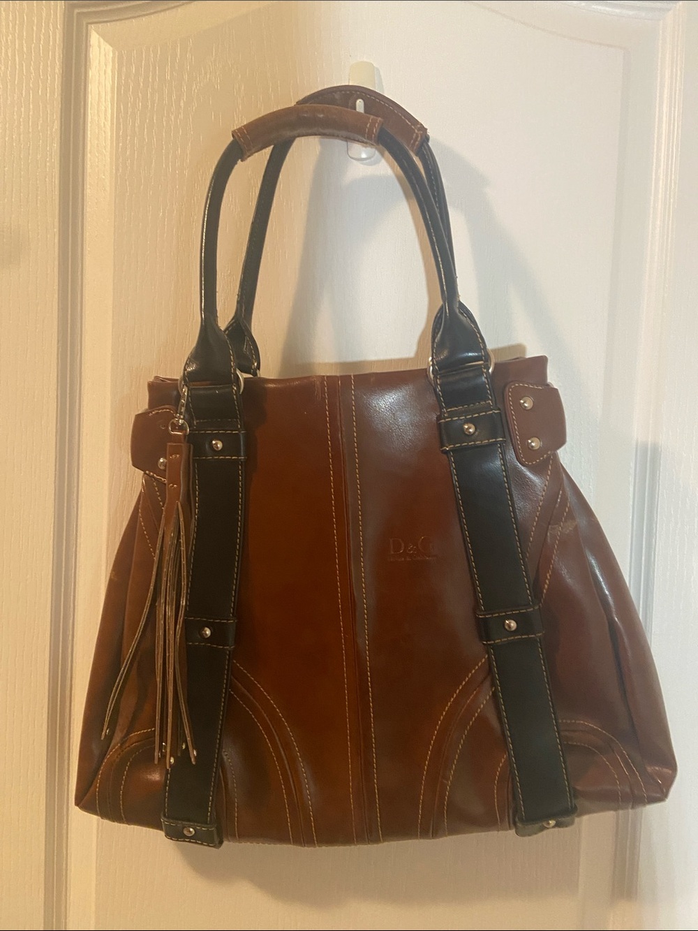 Brown Leather Tote Purse